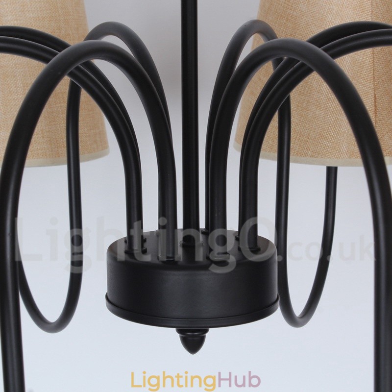 8 Light Contemporary Rustic Mediterranean Style Candle Style Chandelier