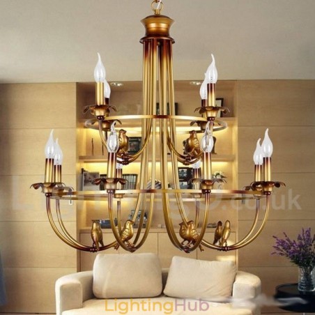 12 Light Retro Candle Style Chandelier 12 Light Retro Candle Style Chandelier