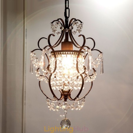 Iron Painting Chandelier with Clear Crystal Modern Lighting Lamp Iron Painting Chandelier with Clear Crystal Modern Lighting Lamp