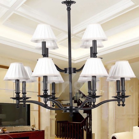 12 Light Retro 2 Tier Large Chandelier Candle Style Chandelier 12 Light Retro 2 Tier Large Chandelier Candle Style Chandelier