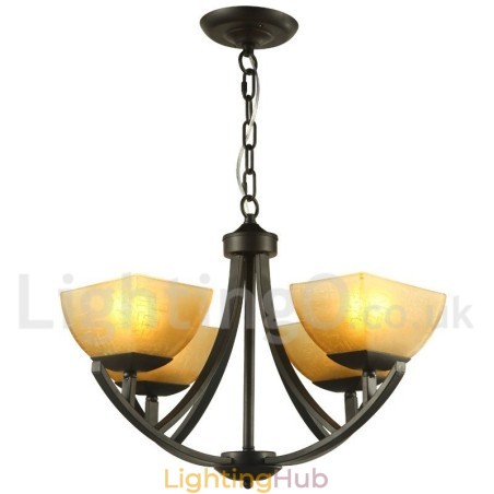 4 Light Mediterranean Style Black Candle Style Chandelier 4 Light Mediterranean Style Black Candle Style Chandelier