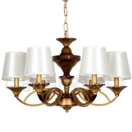 6 Light Retro Mediterranean Style Rustic Candle Style Chandelier