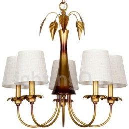 5 Light Modern Contemporary Rustic Candle Style Chandelier