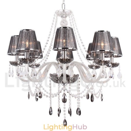 8 Light K9 Crystal Candle Style Chandelier 8 Light K9 Crystal Candle Style Chandelier