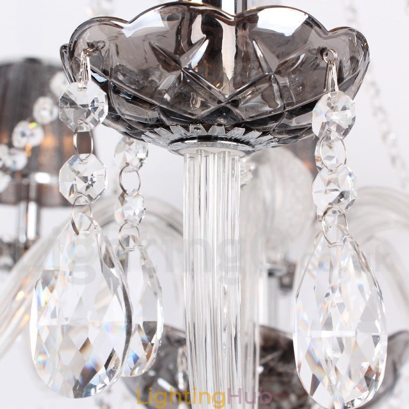 8 Light K9 Crystal Candle Style Chandelier