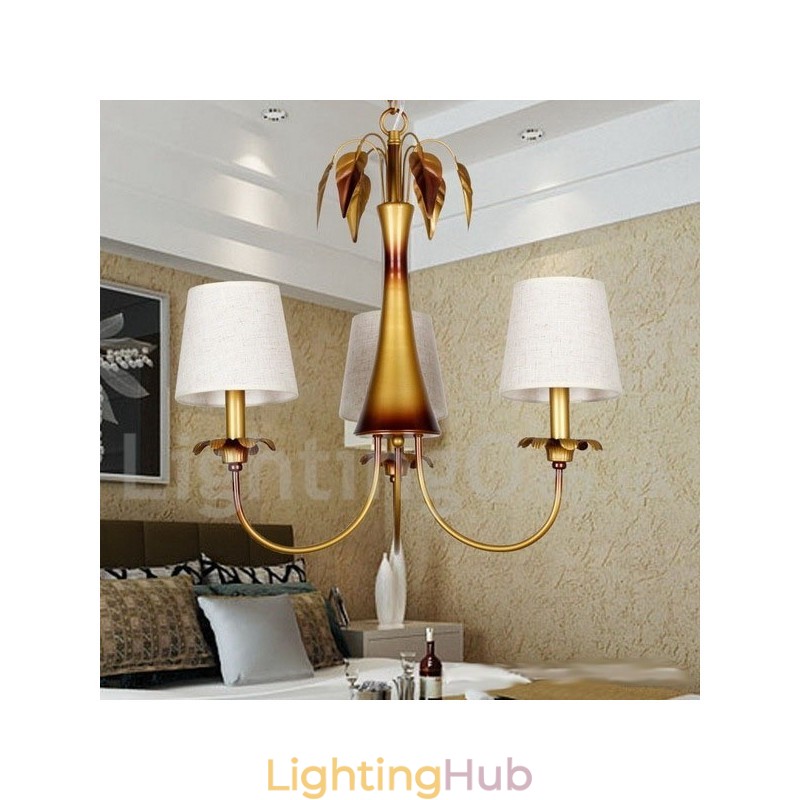 3 Light Modern Contemporary Rustic Candle Style Chandelier