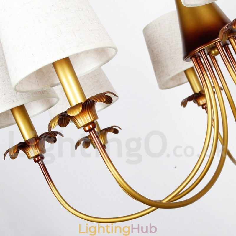 3 Light Modern Contemporary Rustic Candle Style Chandelier