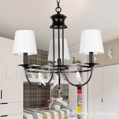 3 Light Retro Black Mediterranean Style Rustic Contemporary Candle Style Chandelier 3 Light Retro Black Mediterranean Style Rustic Contemporary Candle Style Chandelier
