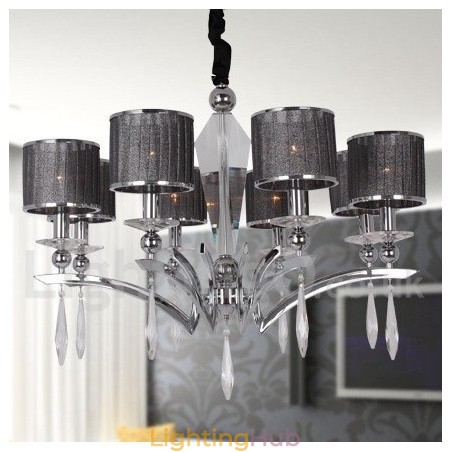 8 Light Modern Contemporary Candle Style Chandelier 8 Light Modern Contemporary Candle Style Chandelier
