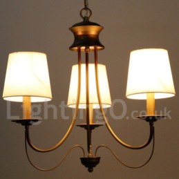 3 Light Rustic Mediterranean Style Modern Contemporary Candle Style Chandelier