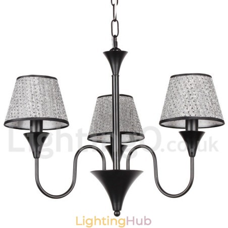 3 Light Rustic Modern Contemporary Retro Black Candle Style Chandelier 3 Light Rustic Modern Contemporary Retro Black Candle Style Chandelier