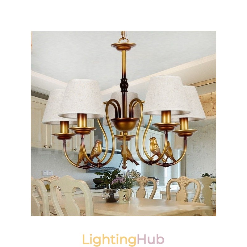 5 Light Modern Contemporary Rustic Retro Candle Style Chandelier