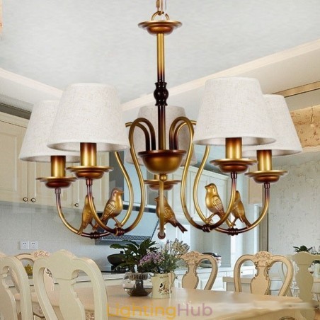 5 Light Modern Contemporary Rustic Retro Candle Style Chandelier