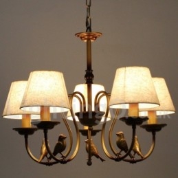 5 Light Modern Contemporary Rustic Retro Candle Style Chandelier