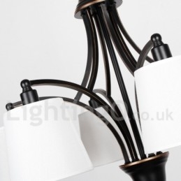8 Light Rustic Retro Contemporary Candle Style Chandelier