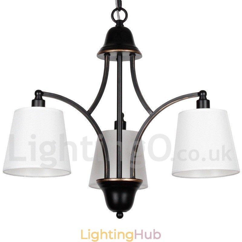 3 Light Rustic Retro Contemporary Candle Style Chandelier