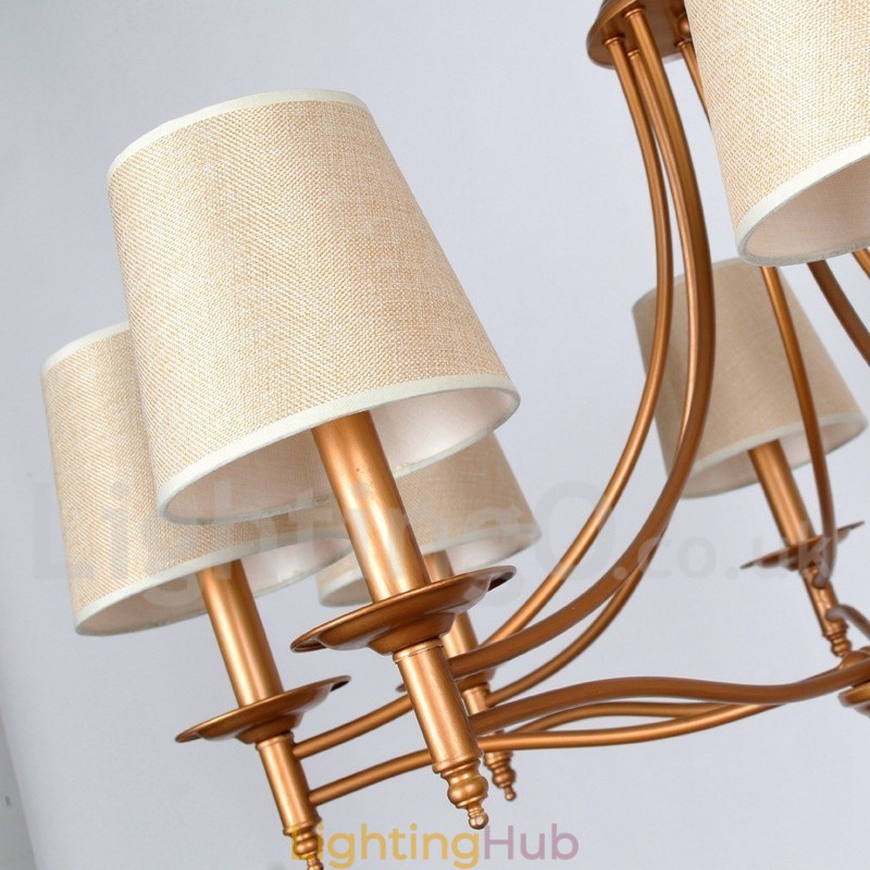 3 Light Rustic Retro Mediterranean Style Candle Style Chandelier
