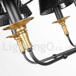 8 Light Retro Rustic Candle Style Chandelier