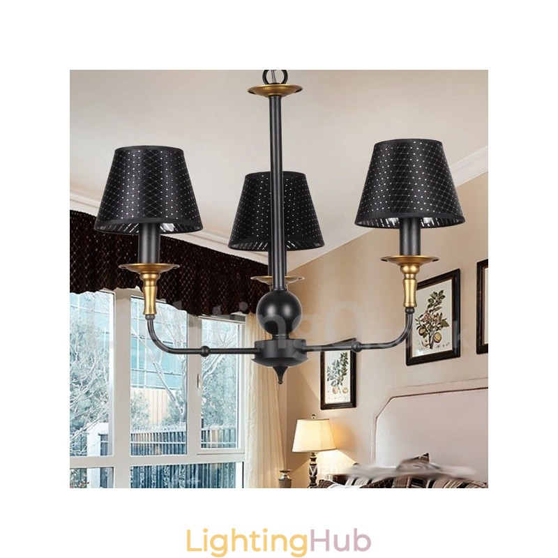 3 Light Retro Rustic Candle Style Chandelier