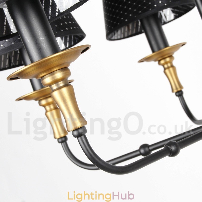 5 Light Retro Rustic Candle Style Chandelier