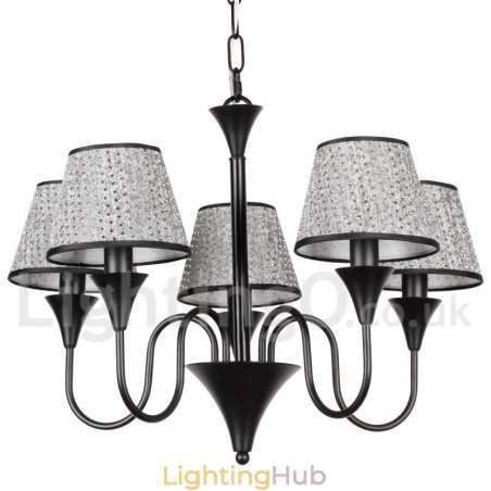 5 Light Rustic Modern Contemporary Retro Black Candle Style Chandelier 5 Light Rustic Modern Contemporary Retro Black Candle Style Chandelier