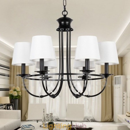 6 Light Retro Black Mediterranean Style Rustic Contemporary Candle Style Chandelier 6 Light Retro Black Mediterranean Style Rustic Contemporary Candle Style Chandelier