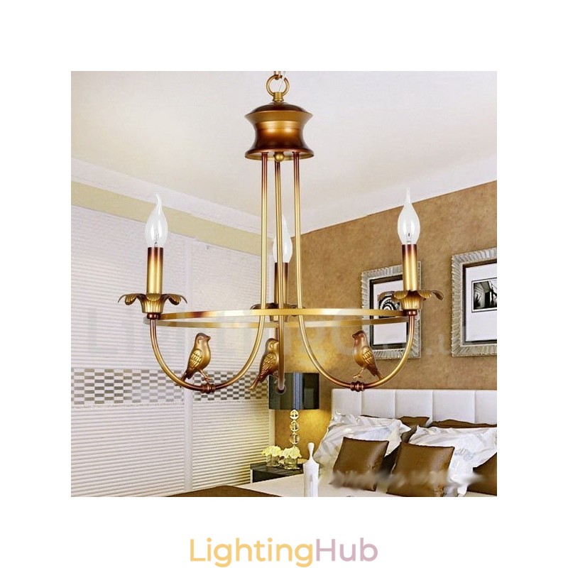 3 Light Retro Candle Style Chandelier