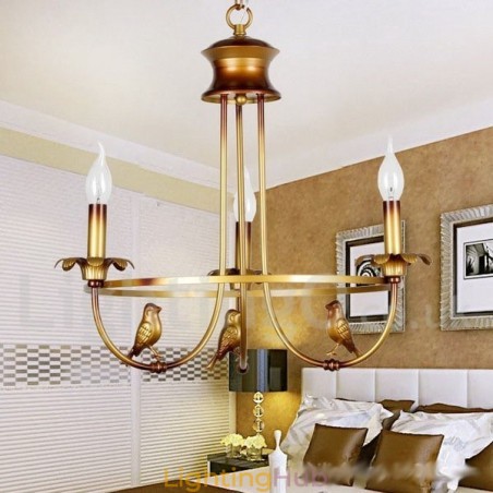 3 Light Retro Candle Style Chandelier 3 Light Retro Candle Style Chandelier