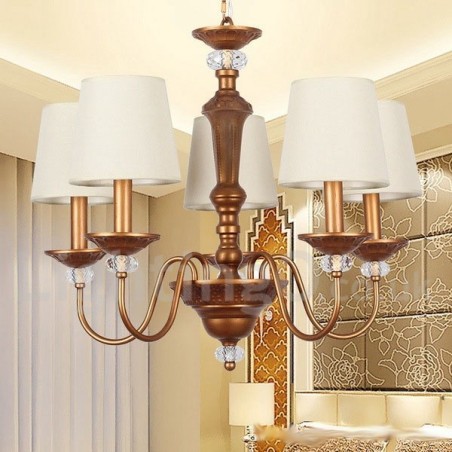 5 Light Rustic Black Retro Candle Style Chandelier 5 Light Rustic Black Retro Candle Style Chandelier