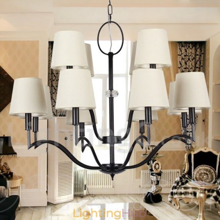 12 Light Modern Contemporary Candle Style Chandelier 12 Light Modern Contemporary Candle Style Chandelier