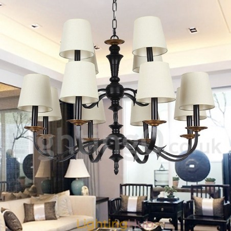 12 Light Rustic Retro Candle Style Chandelier 12 Light Rustic Retro Candle Style Chandelier
