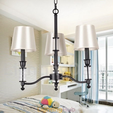 3 Light Black Retro Contemporary Candle Style Chandelier 3 Light Black Retro Contemporary Candle Style Chandelier