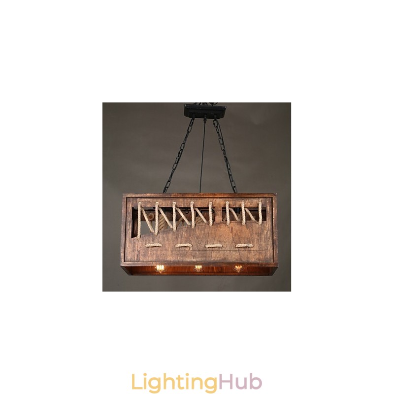 Minimalist Wooden Chandelier