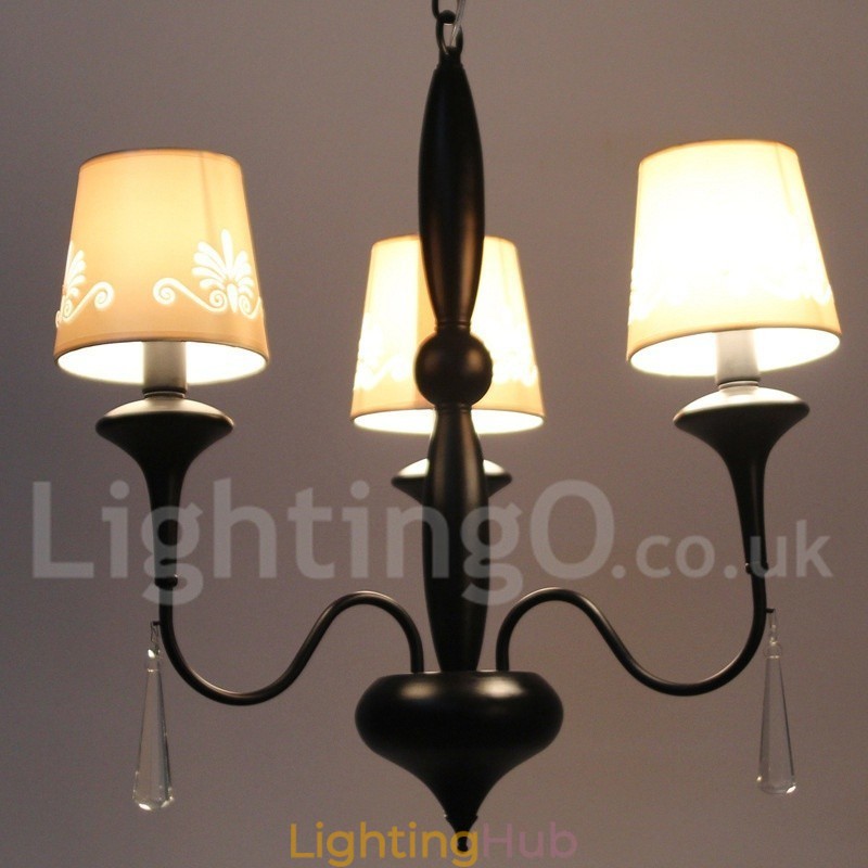 3 Light Mediterranean Style Candle Style Chandelier