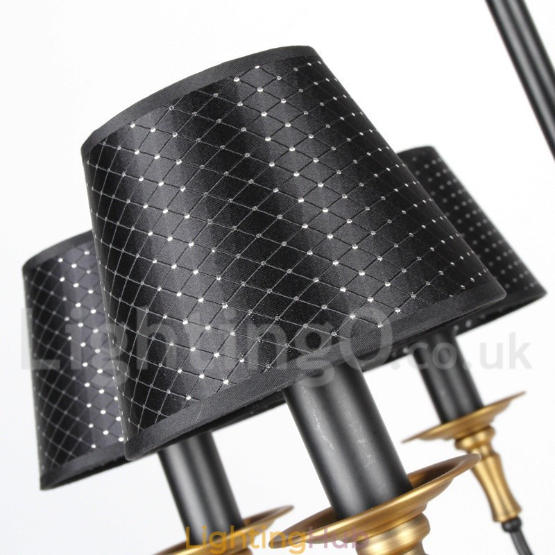 12 Light Retro Rustic 2 Tier Candle Style Chandelier