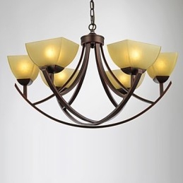 Chandelier 6 Lights Traditional Classic Vintage Metal