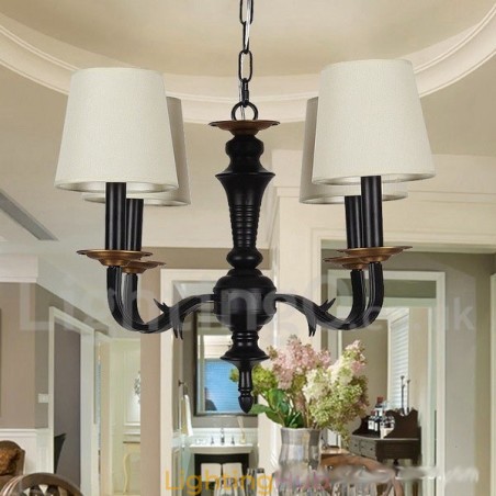4 Light Retro Candle Style Chandelier 4 Light Retro Candle Style Chandelier