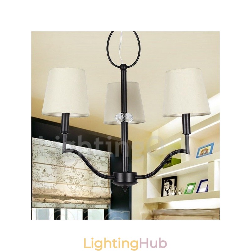 3 Light Modern Contemporary Candle Style Chandelier