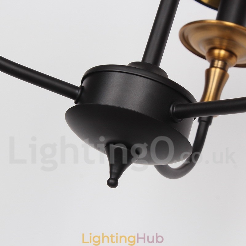 3 Light Retro Contemporary Candle Style Chandelier
