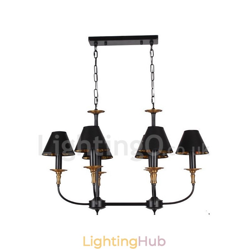 6 Light Retro Contemporary Candle Style Chandelier
