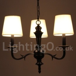 3 Light Contemporary Retro Candle Style Chandelier