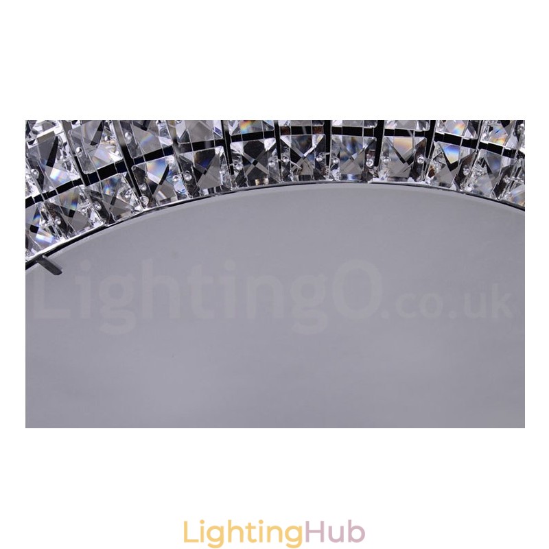 Modern K9 Crystal Ceiling Pendant Light Indoor Chandelier Drum Lighting Lamps Fixtures