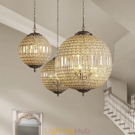 Globe Modern K9 Crystal Ceiling Pendant Light Indoor Chandelier Drum Lighting Lamps Fixtures Globe Modern K9 Crystal Ceiling Pendant Light Indoor Chandelier Drum Lighting Lamps Fixtures