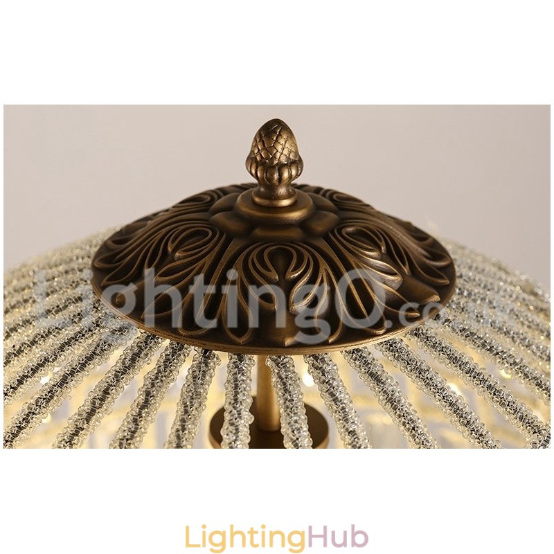 Globe Modern K9 Crystal Ceiling Pendant Light Indoor Chandelier Drum Lighting Lamps Fixtures