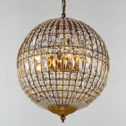 Globe Modern K9 Crystal Ceiling Pendant Light Indoor Chandelier Lighting Lamps Fixtures