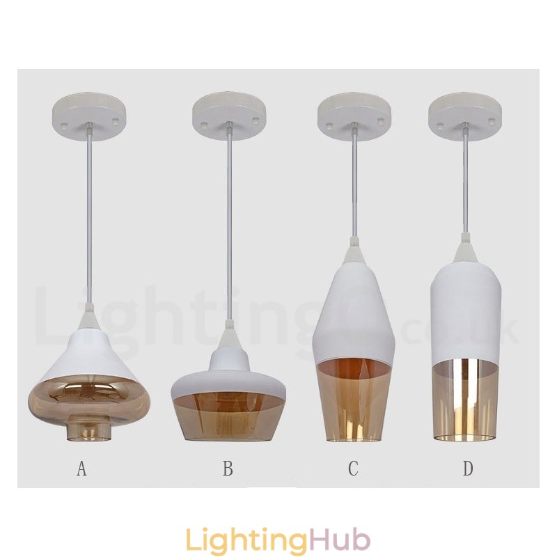European Retro Lounge Glass Pendant Light