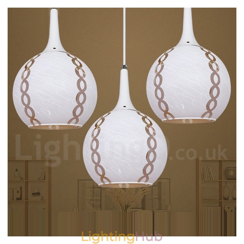 Modern Contemporary Lounge Glass Pendant Light
