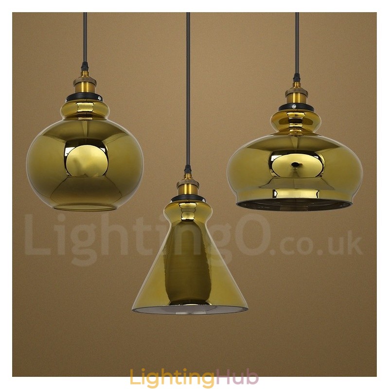 European Glass Pendant Light