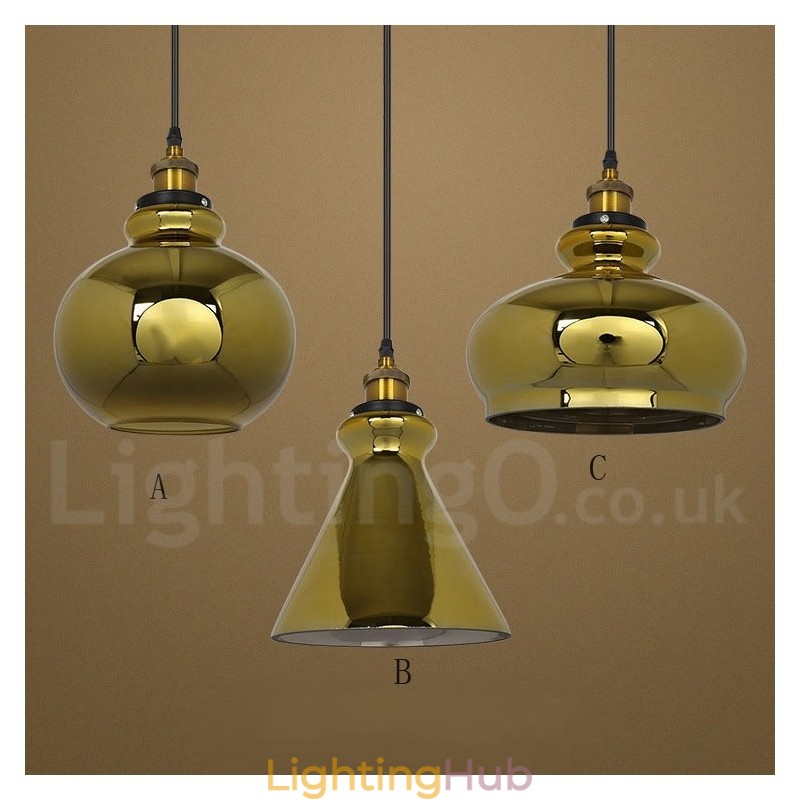 European Glass Pendant Light