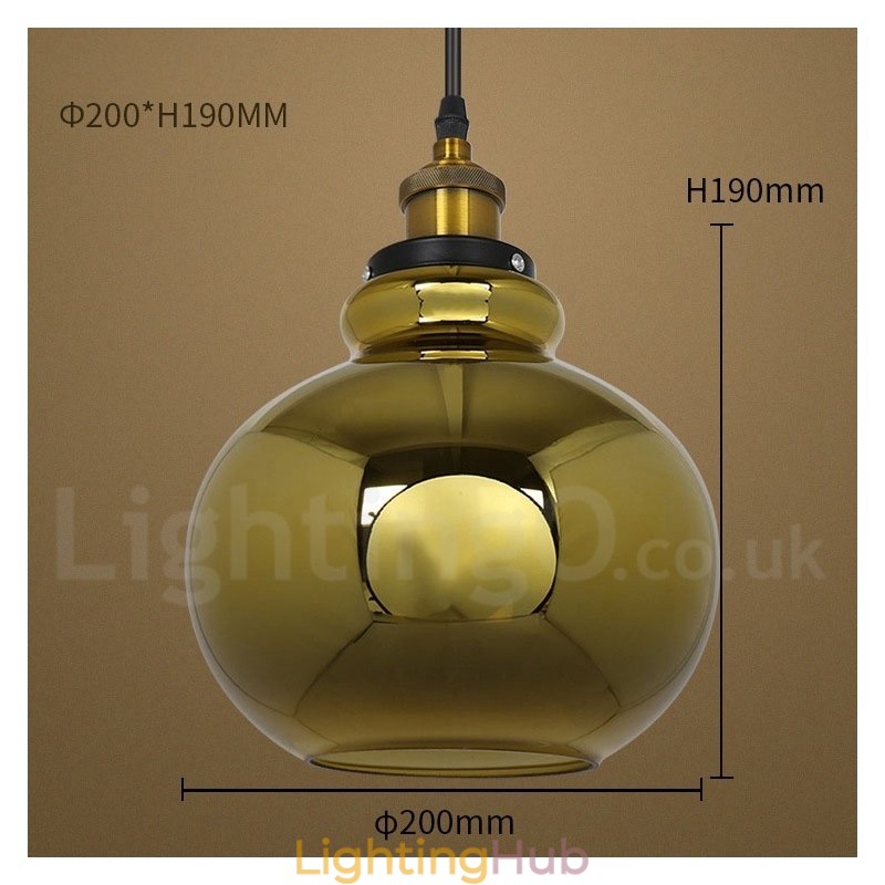 European Glass Pendant Light